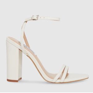 Steve Madden, Candid White Leather Heels, 6